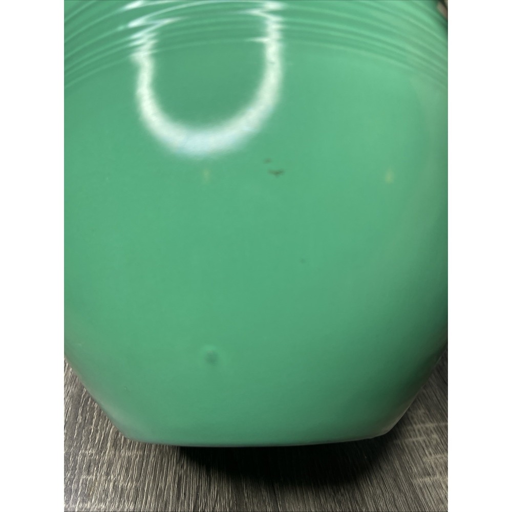 VTG 30's Fiesta Ware Nested Mixing Bowl #7 From Set USA HLC Green Bottom Rings - Picture 14 of 16